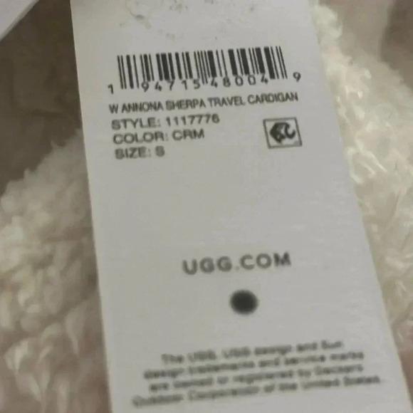 UGG ANNONA SHERPA TRAVEL CARDIGAN - Picture 4 of 5